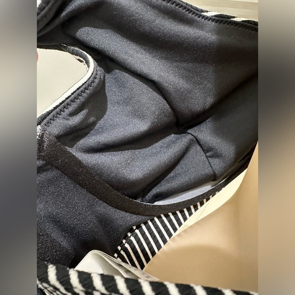 Seafolly PLUS SIZE Women's Dd Bra Bikini Top ONLY Swimsuit in Go Overboard Black - Picture 8 of 10